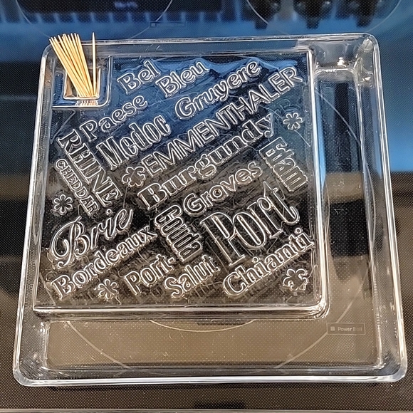 grainware Dining Vintage Grainware Lucite Cheese And Cracker Tray